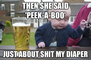 drunk baby