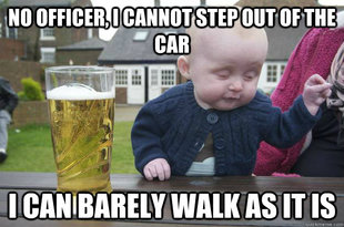 drunk baby