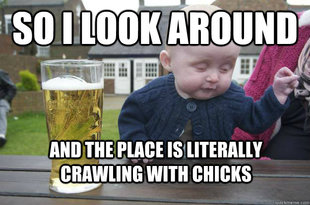 drunk baby