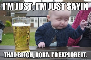 drunk baby