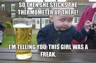 drunk baby