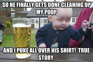 drunk baby
