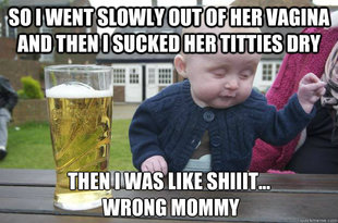 drunk baby
