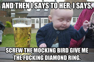 drunk baby