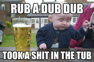 drunk baby