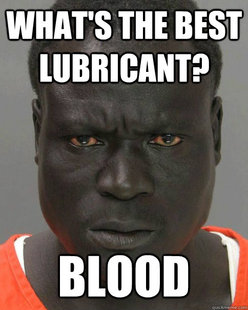 Threatening Black Man