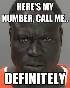 Threatening Black Man