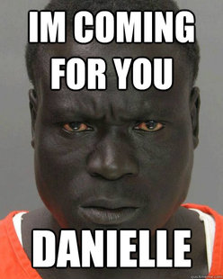 Threatening Black Man