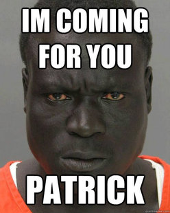 Threatening Black Man