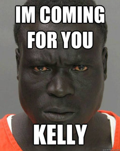 Threatening Black Man