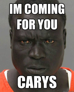 Threatening Black Man