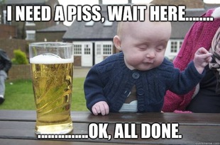 drunk baby