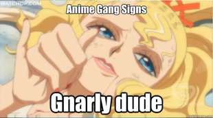 Anime Gang Signs