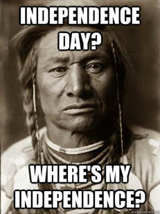 Unimpressed American Indian