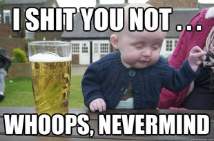 drunk baby