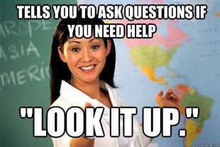 Unhelpful High School Teacher