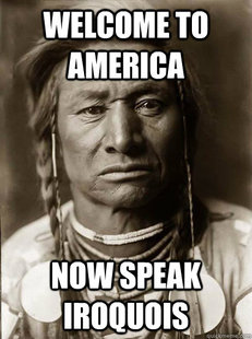 Unimpressed American Indian