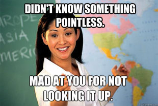 Unhelpful High School Teacher