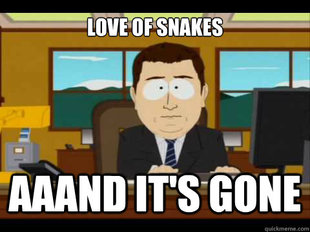 And its gone