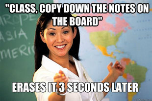 Unhelpful High School Teacher