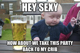 drunk baby
