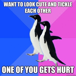 Socially Awkward Couple