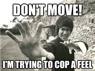 Bruce Lee Cop A Feel