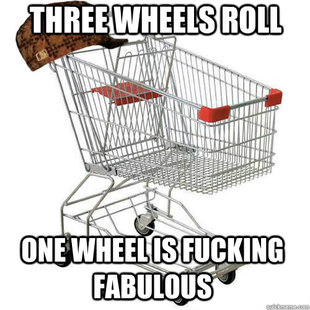 Scumbag shopping cart