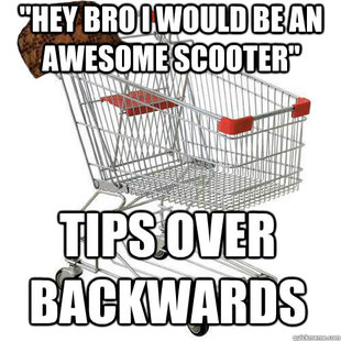 Scumbag shopping cart