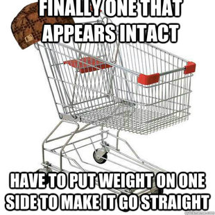 Scumbag shopping cart