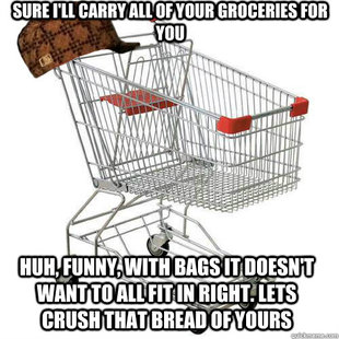 Scumbag shopping cart