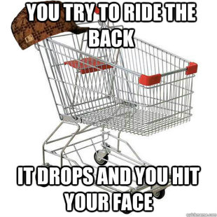 Scumbag shopping cart