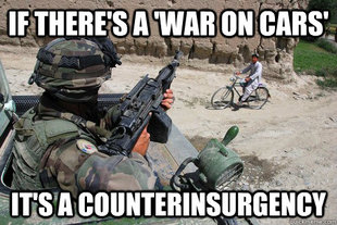 War on Cars Counterinsurgency