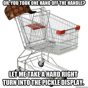 Scumbag shopping cart