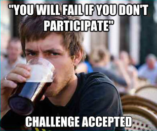 Lazy College Senior