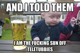 drunk baby