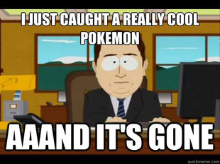 And its gone