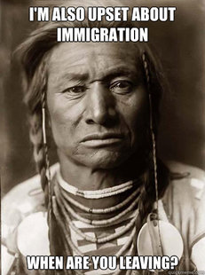 Unimpressed American Indian
