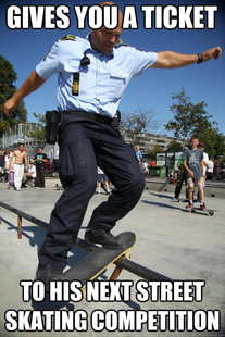 Skateboard Cop
