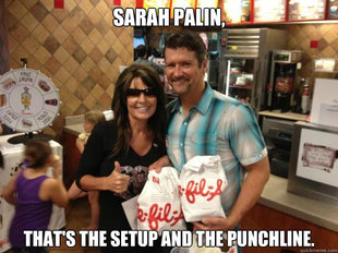 Sarah Palin Chik fil a