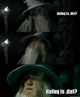 Confused Gandalf