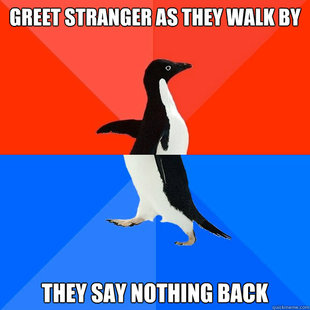 Socially Awesome Awkward Penguin