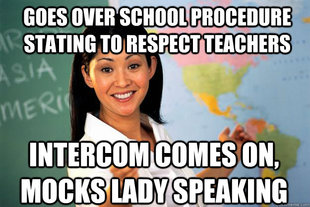 Unhelpful High School Teacher