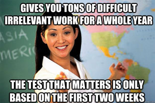 Unhelpful High School Teacher