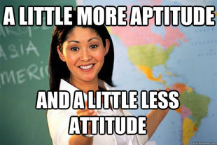 Unhelpful High School Teacher