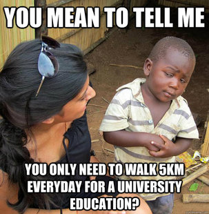 Skeptical Third World Child