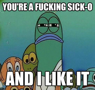 Serious fish SpongeBob