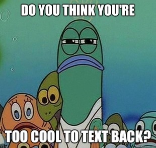 Serious fish SpongeBob