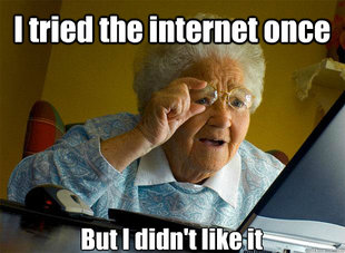 Grandma finds the Internet