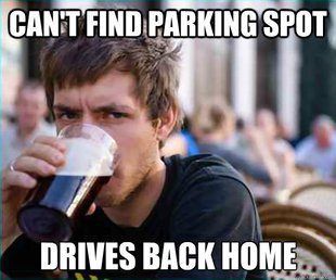 Lazy College Senior